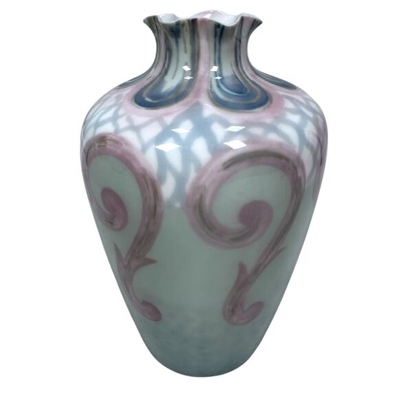 Antique Rosenthal Art Nouveau Hand Painted Porcelain Vase 5.75" Early 1900s Rare - Picture 2 of 12